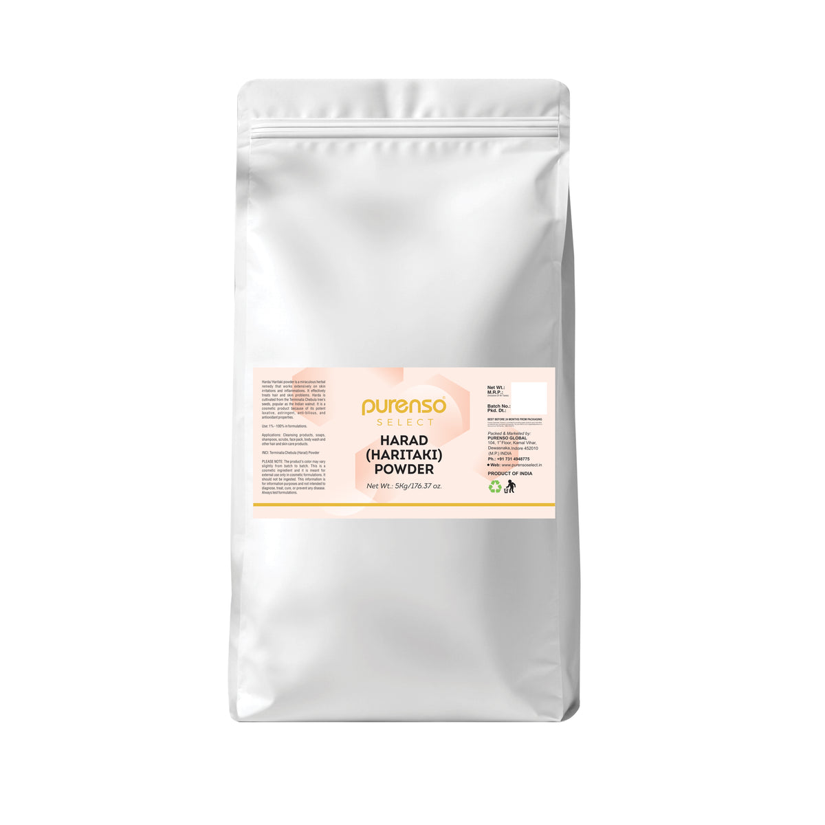 Harda Powder Buy online Harad or Harda (Haritaki) Powder - Purenso Select