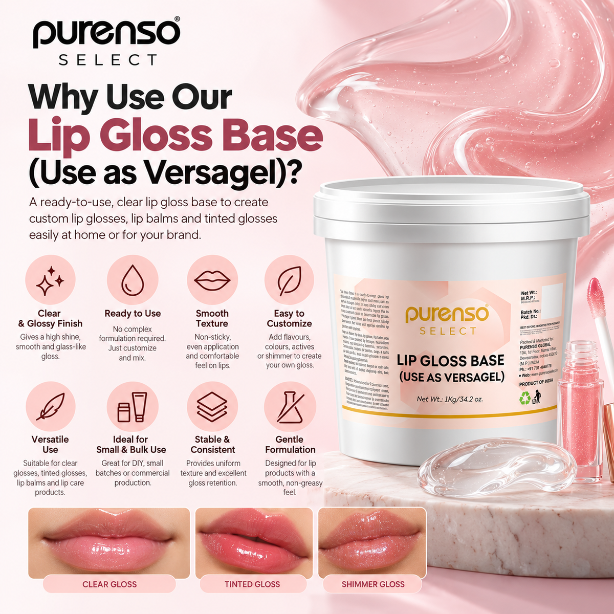 Lip Gloss Base (Use as Versagel)