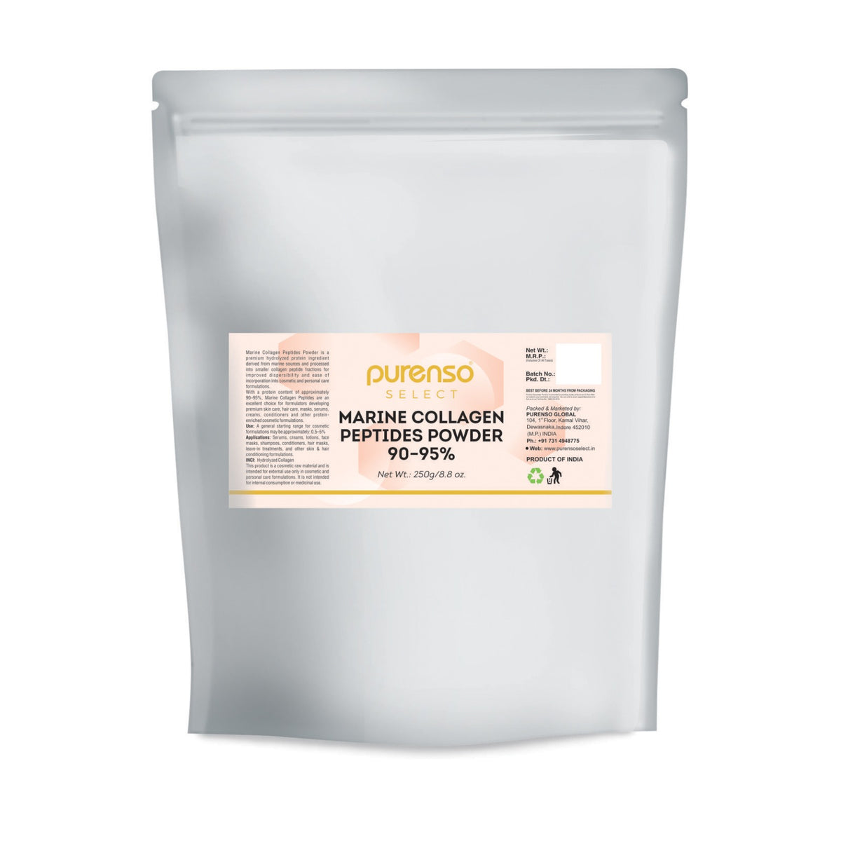Marine Collagen Peptides Powder 90–95% Protein – Hydrolyzed