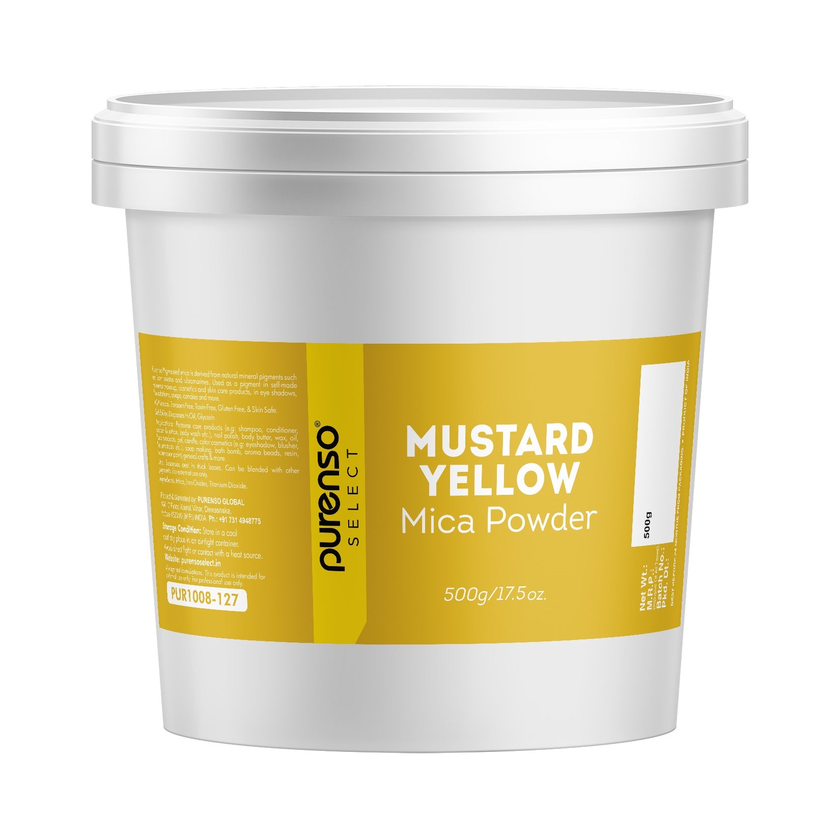 Mustard Yellow Mica Powder