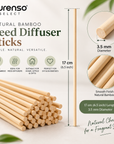 Natural Bamboo Reed Diffuser Sticks – 17 cm (6.5 inch)