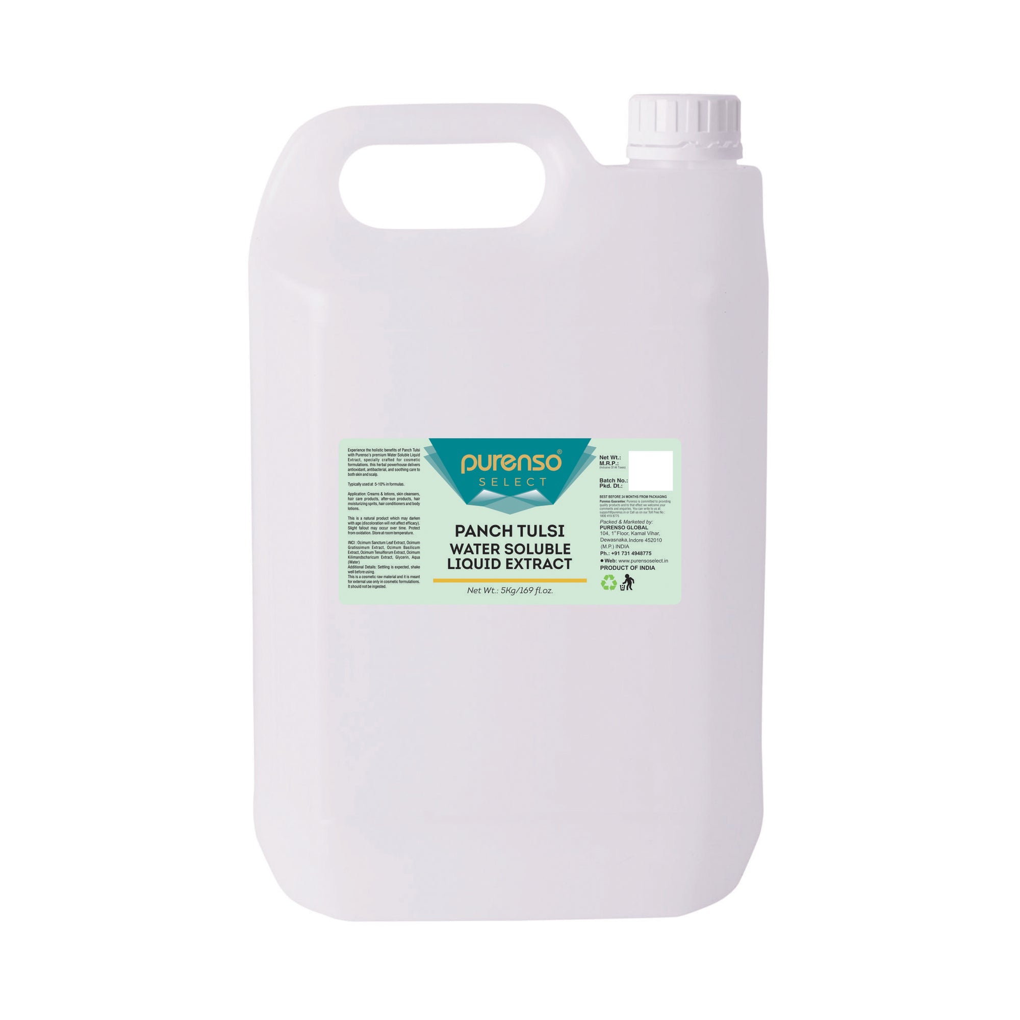 Panch Tulsi Liquid Extract - Water Soluble