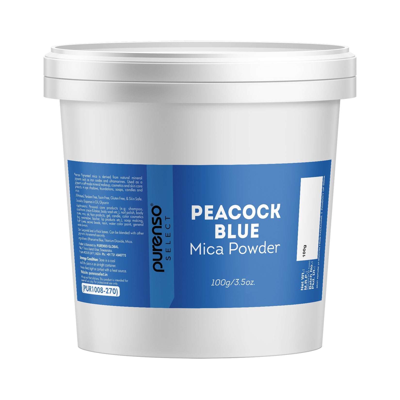 Peacock Blue Mica Powder