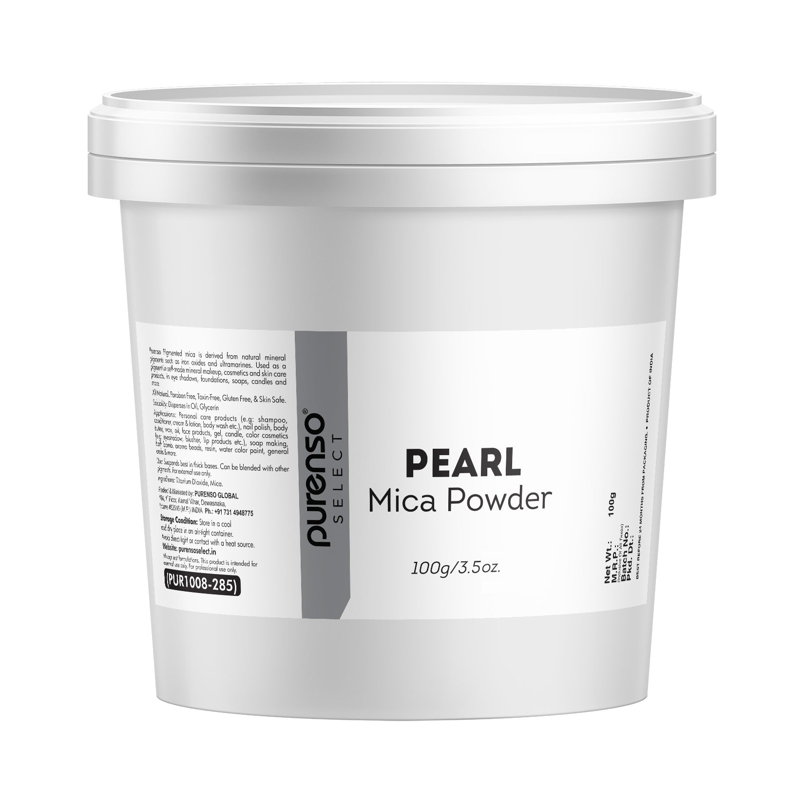 Mica Powder Pure - 100g Pearl Epoxy Resin Color Pigment