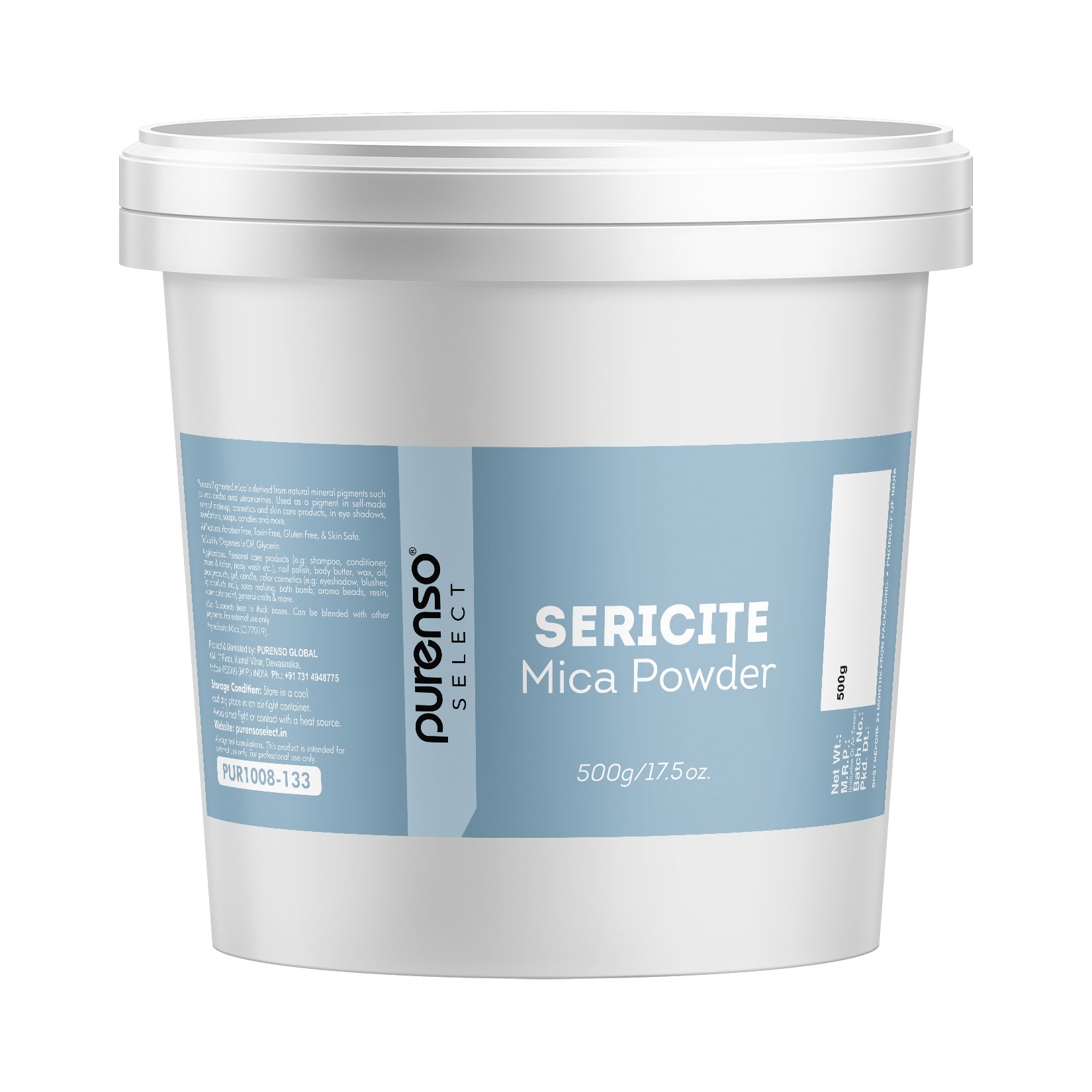Buy Sericite Mica Powder online in India I Purenso Select