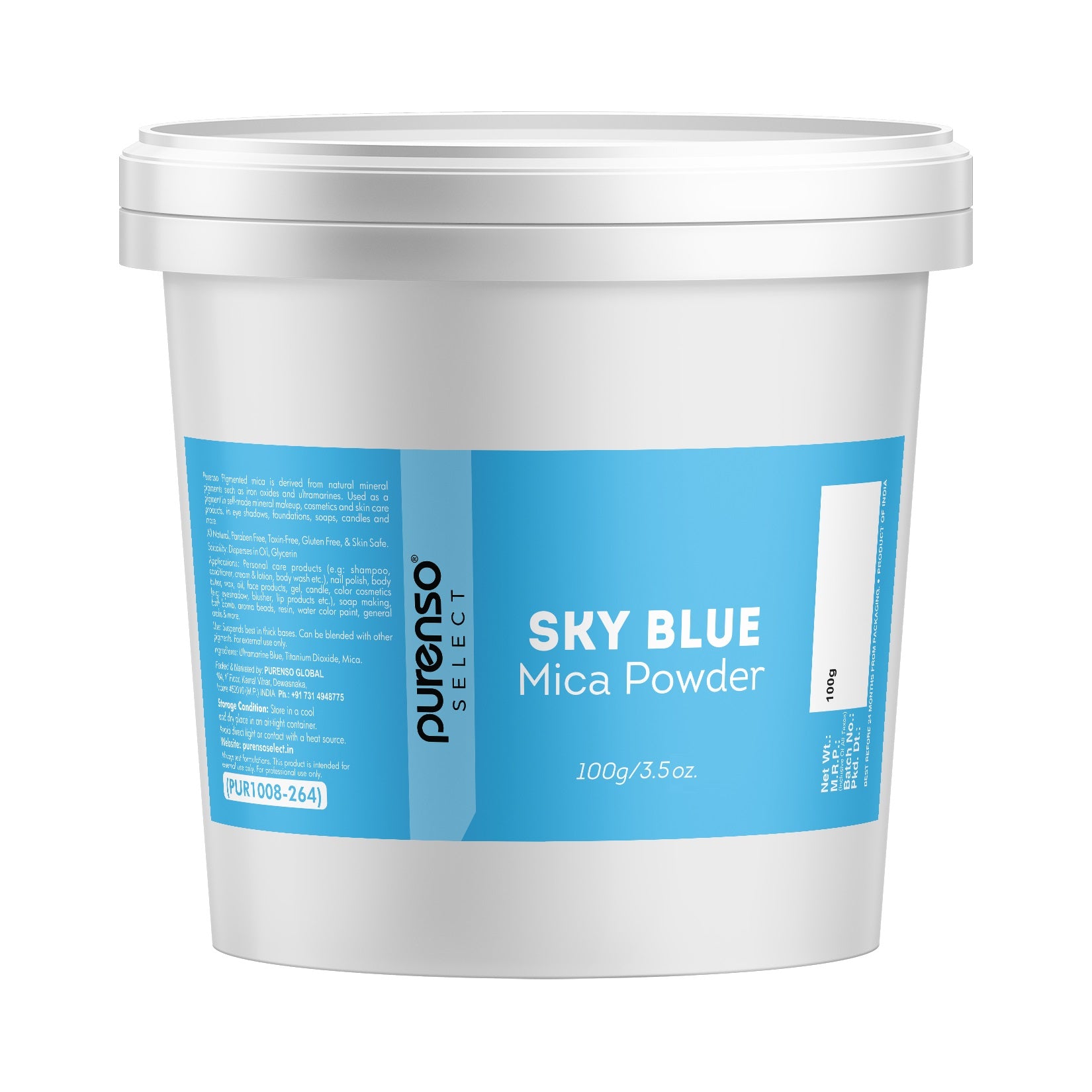 Sky Blue Mica Powder