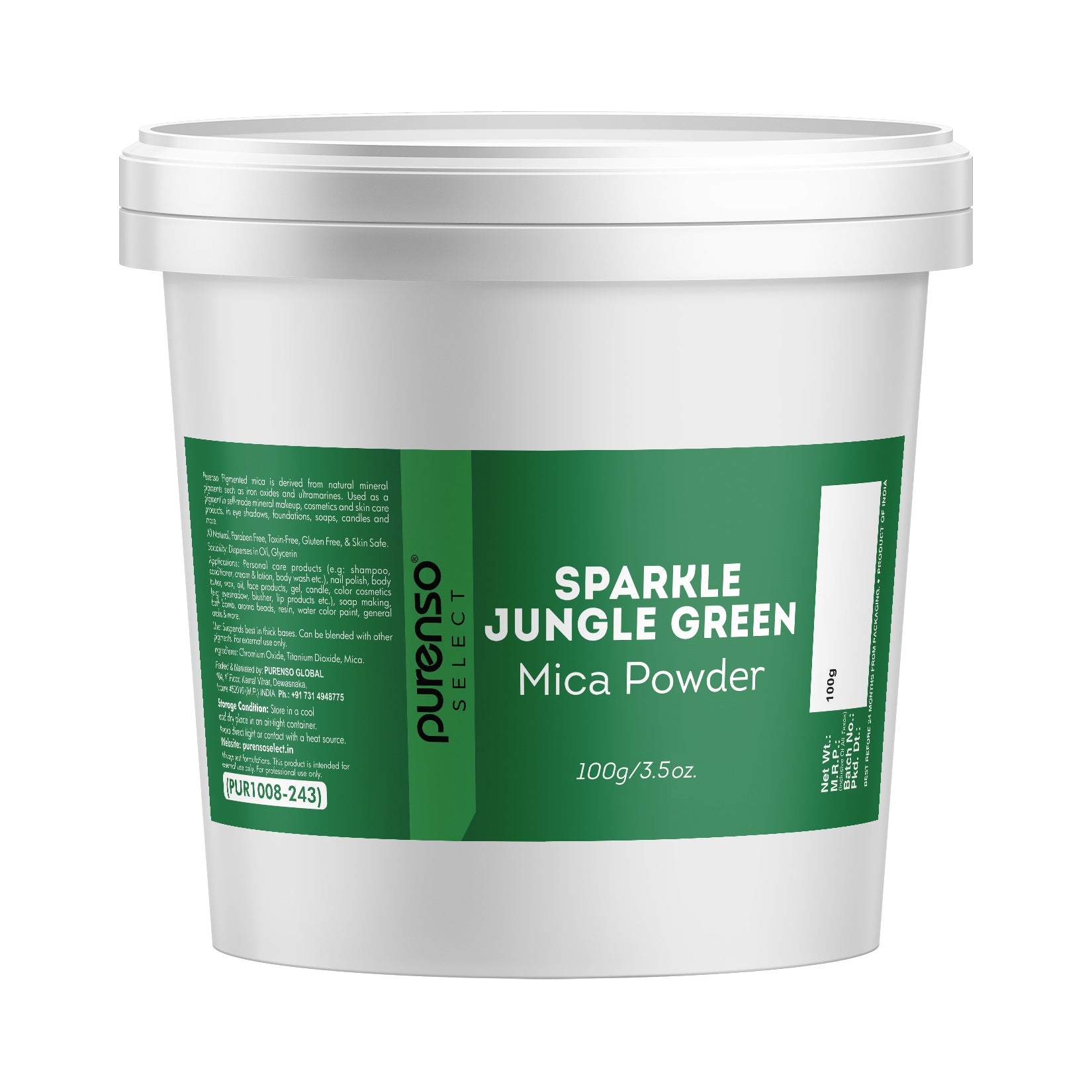 Sparkle Jungle Green Mica Powder