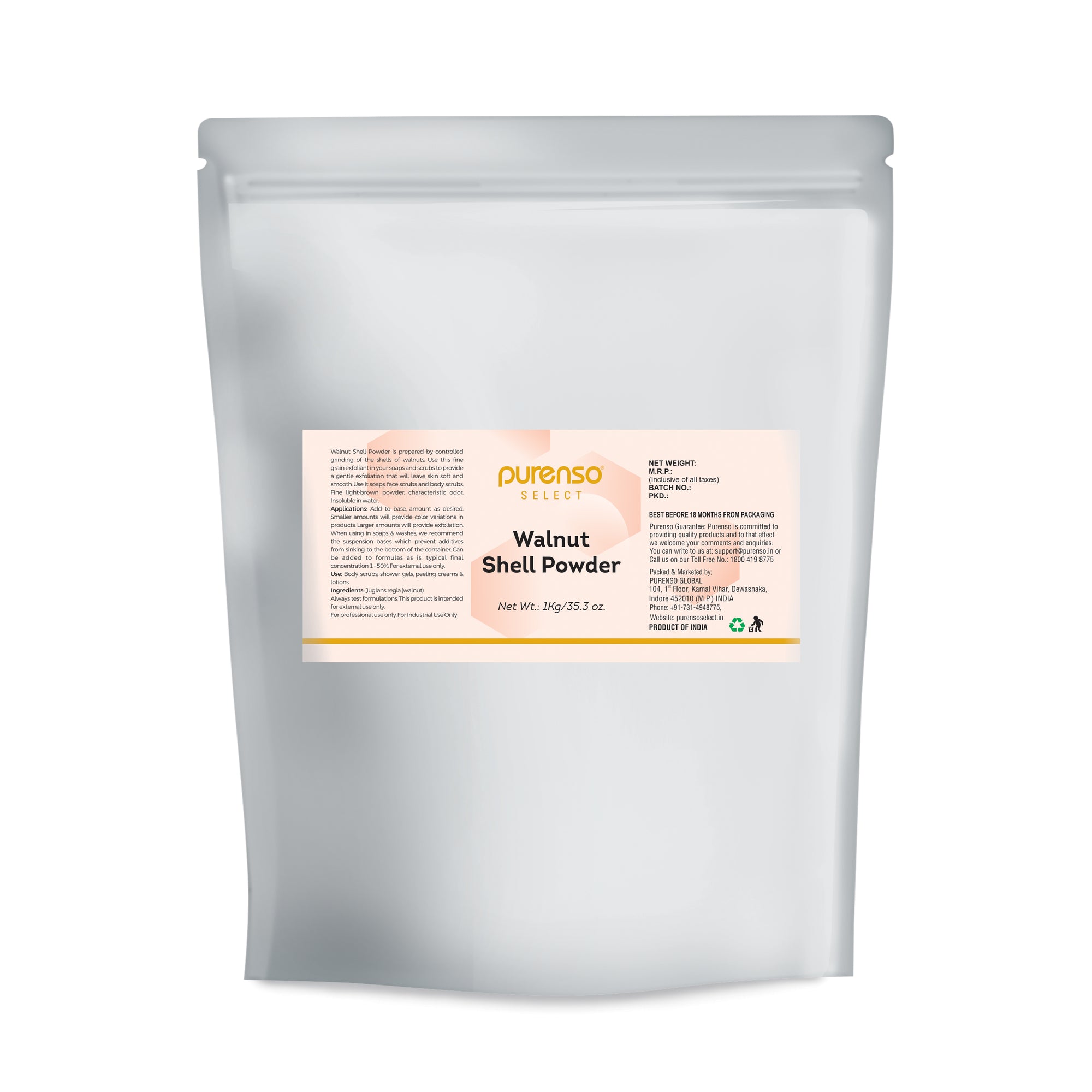 Buy Online Walnut Shell Powder in India - Purenso Select