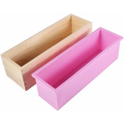 Buy Online Silicone Liner/Loaf Mould with Rectangular Wooden Box (PUR1015-83) in India - Purenso Select