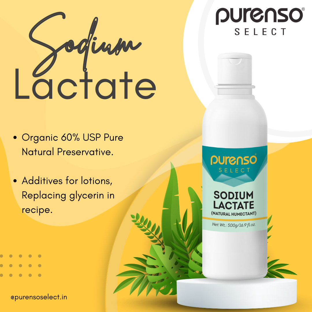SODIUM LACTATE 60% USP Pure Natural Preservative 12 OZ