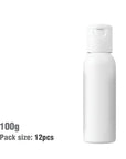 100ml White Bullet Plastic Bottle with Fliptop Cap - PurensoSelect