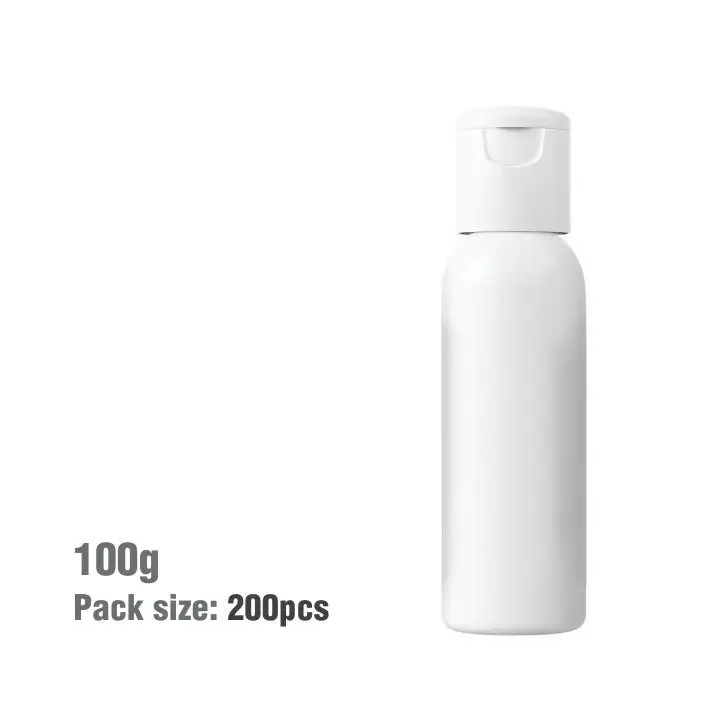 100ml White Bullet Plastic Bottle with Fliptop Cap - PurensoSelect