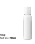 100ml White Bullet Plastic Bottle with Fliptop Cap - PurensoSelect