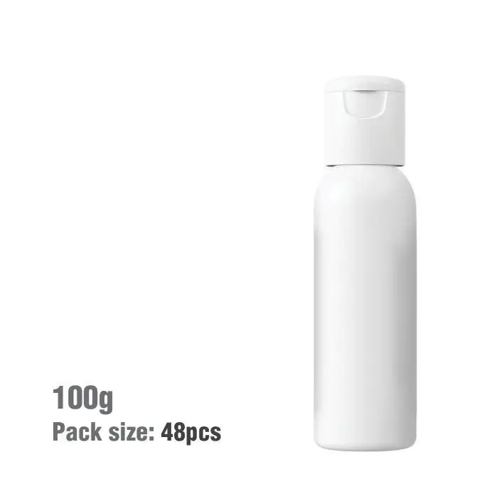 100ml White Bullet Plastic Bottle with Fliptop Cap - PurensoSelect