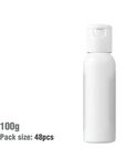 100ml White Bullet Plastic Bottle with Fliptop Cap - PurensoSelect