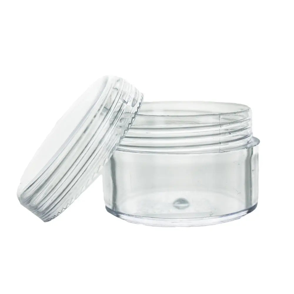 15ml Clear Acrylic Jar &amp; Clear Frosted Cap with Foam Liner - PurensoSelect