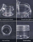 15ml Clear Acrylic Jar & Clear Frosted Cap with Foam Liner - PurensoSelect