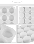 16 Cavities Silicone Cylinder Round Mould (PUR1015-04) - PurensoSelect