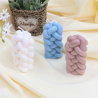 Buy Online 3D Rope Knot Twisted Pillar Candle Silicone Mould (PUR1015-69) in India - Purenso Select