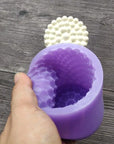 3D Small Bubble Ball Pillar Candle Silicone Mould
