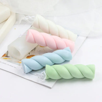 Buy Online 3D Twisted Thick Rope Pillar Candle Silicone Mould (PUR1015-68) in India - Purenso Select