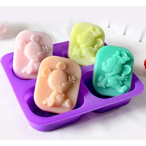 4 Cavities Disney Mickey-Minnie Mouse Shape Mould (PUR1015-10) - PurensoSelect