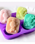 4 Cavities Disney Mickey-Minnie Mouse Shape Mould (PUR1015-10) - PurensoSelect