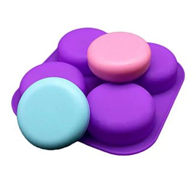 Buy Online 4 Cavities Plain Round Shape Mould (PUR1015-35) in India - Purenso Select