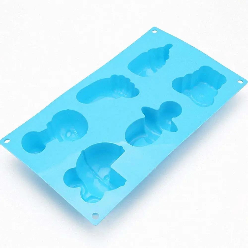 6 Cavities Baby Shower Bear Carriages Bottle Feet Soap Mould (PUR1015-08) - PurensoSelect