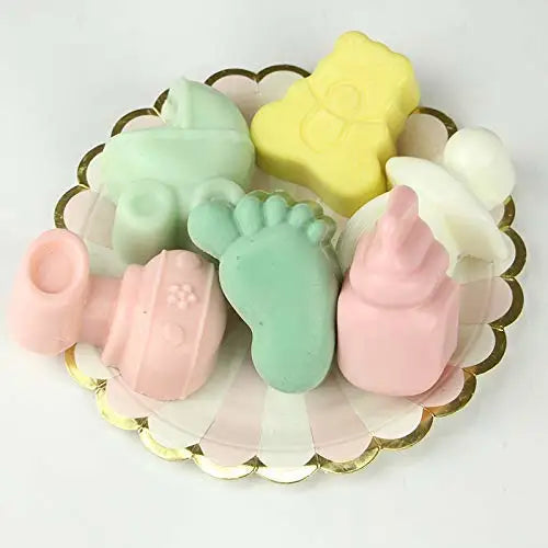 6 Cavities Baby Shower Bear Carriages Bottle Feet Soap Mould (PUR1015-08) - PurensoSelect