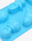 6 Cavities Baby Shower Bear Carriages Bottle Feet Soap Mould (PUR1015-08) - PurensoSelect