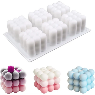 Buy Online 6 Cavities Big 3D Bubble Cube Mould (PUR1015-56) in India - Purenso Select