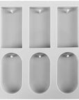 6 Cavities Rectangle and Ellipse Silicone Mould with Hole (PUR1015-52) - PurensoSelect