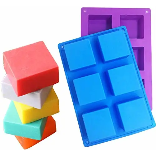 6 Cavities Square Shape Edges Silicone Mould (PUR1015-12) - PurensoSelect