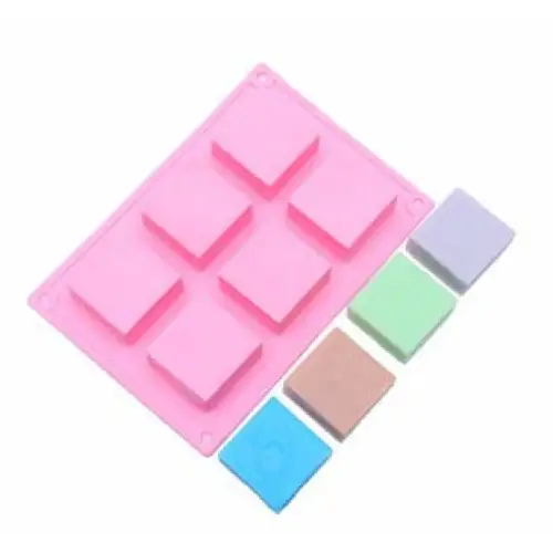 6 Cavities Square Shape Edges Silicone Mould (PUR1015-12) - PurensoSelect