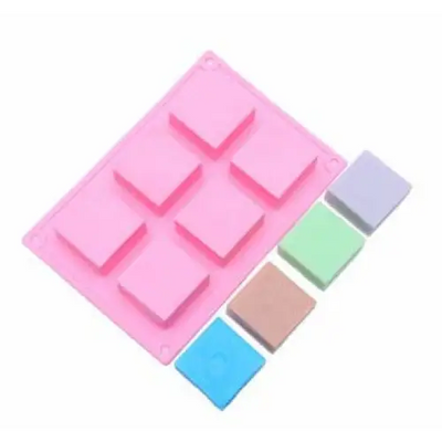 Buy Online 6 Cavities Square Shape Edges Silicone Mould (PUR1015-12) in India - Purenso Select