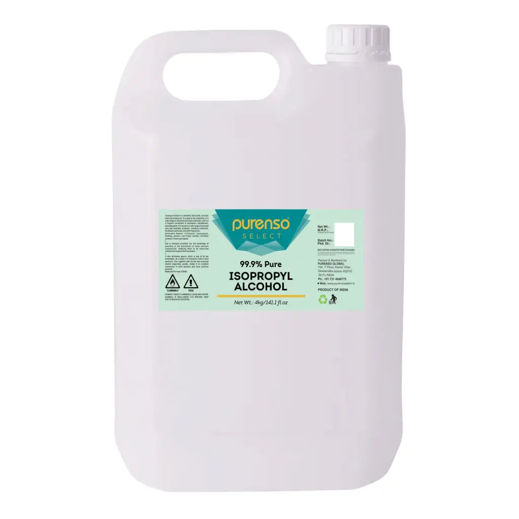 99.99% Isopropyl Alcohol (Rubbing Alcohol) - 4Kg - Additives