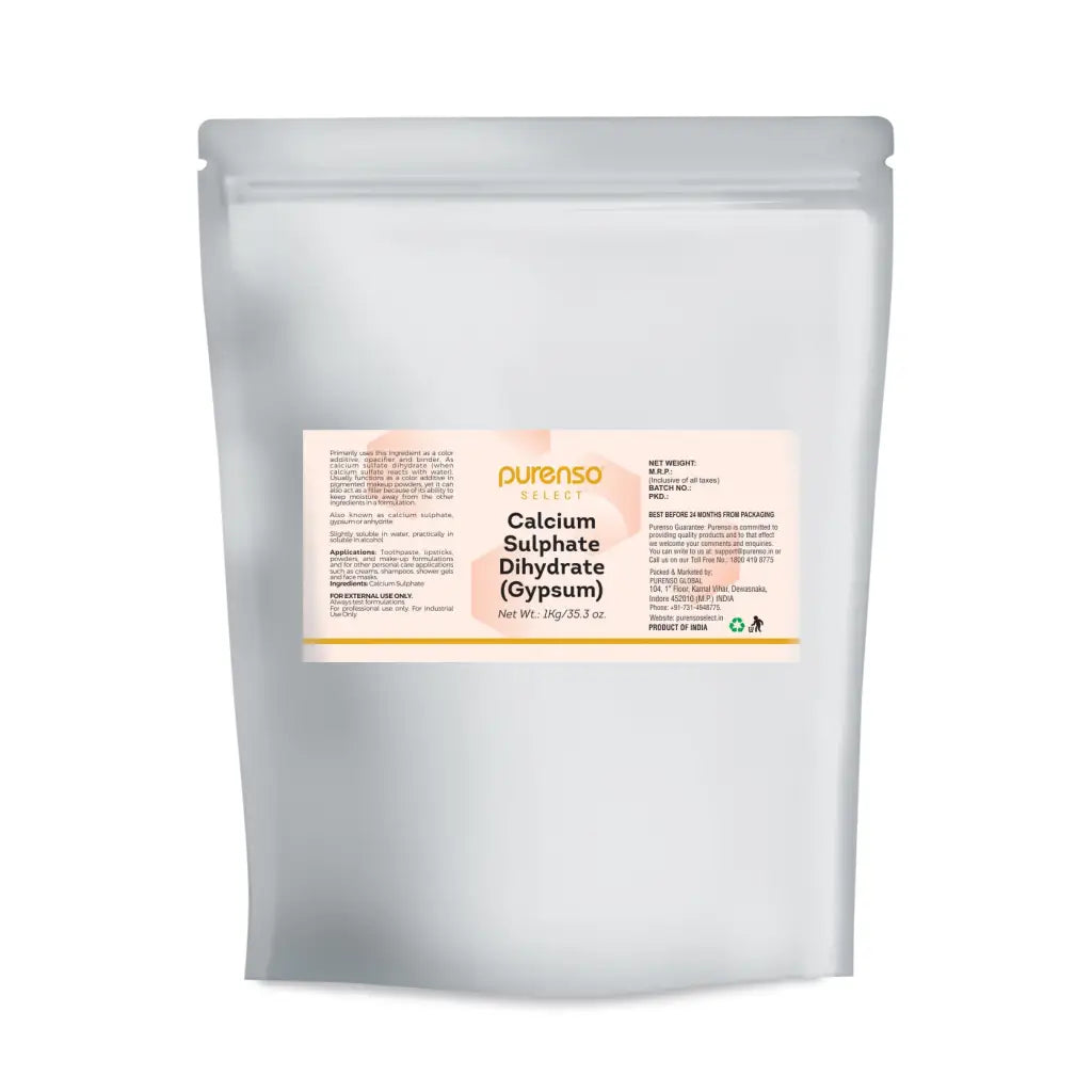 Calcium Sulphate Dihydrate (Gypsum) - 1Kg - Additives