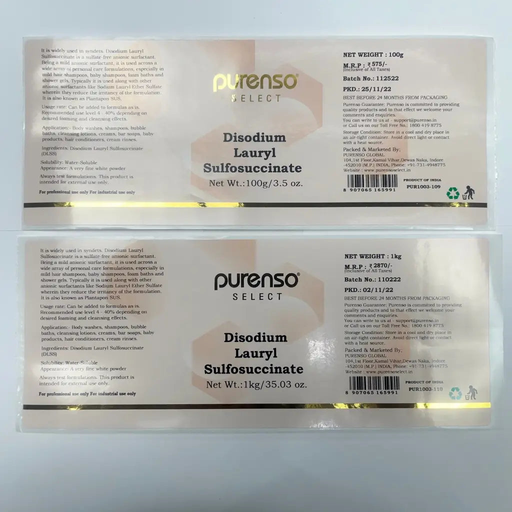 Disodium Lauryl Sulfosuccinate - Surfactants