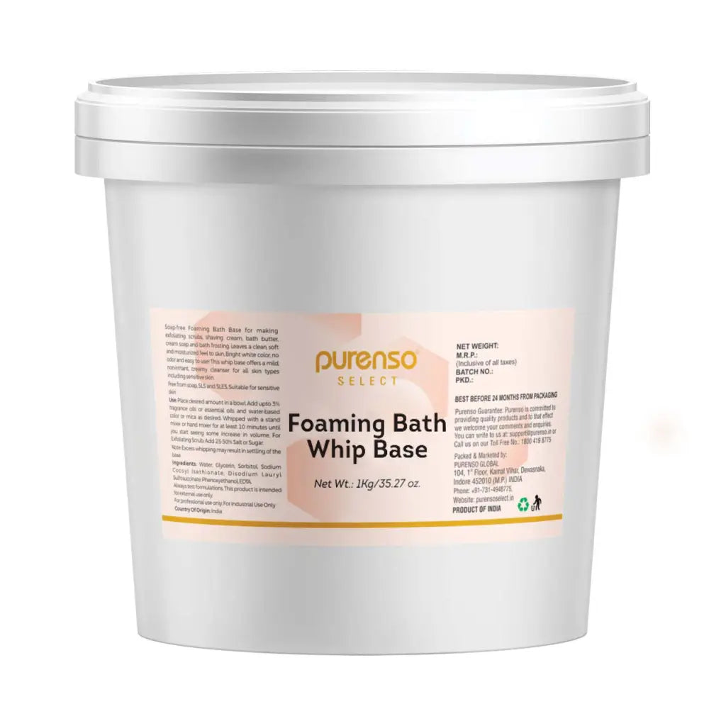 Foaming Bath Whip Soap Base - PurensoSelect