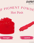 Lip Pigment Powder - Hot Pink - Colorants