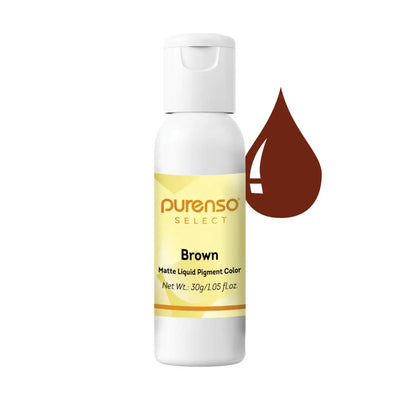 Buy Online Matte Brown Liquid Pigment (Non Bleeding Colors) in India - Purenso Select