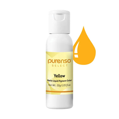 Buy Online Matte Yellow Liquid Pigment (Non Bleeding Colors) in India - Purenso Select