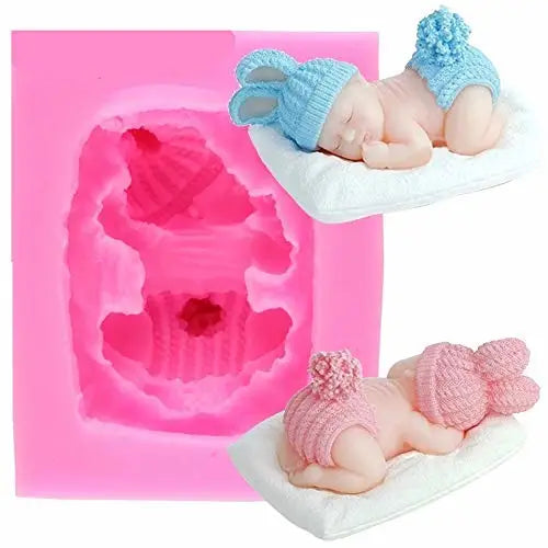 Silicone 3D Sleeping Baby Mould (PUR1015-25) - PurensoSelect