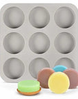 Silicone 9 Cavities Cylinder Round Molds (PUR1015-03) - PurensoSelect