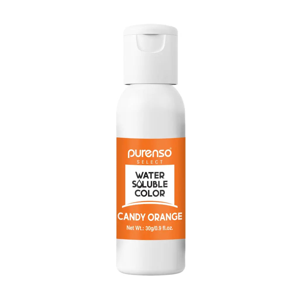Water Soluble Liquid Colors - Candy Orange - 30g - Colorants