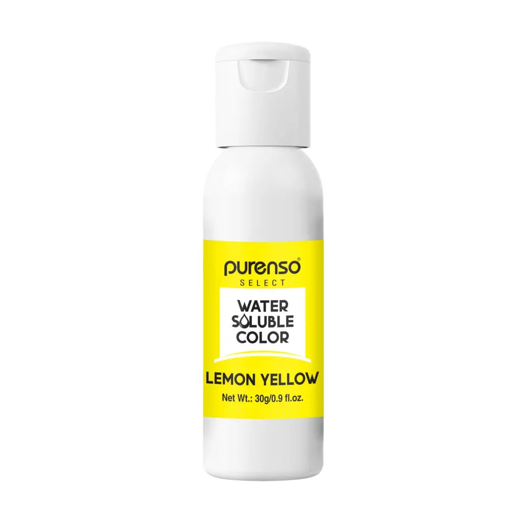 Water Soluble Liquid Colors - Lemon Yellow - 30g - Colorants