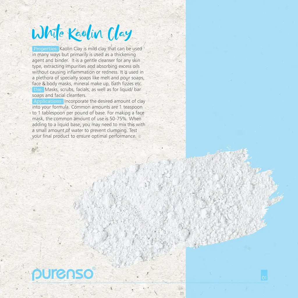 White Kaolin Clay Powder - PurensoSelect