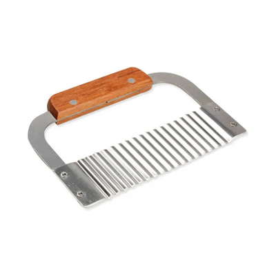 Buy Online Wooden Handle Soap Cutter Crinkle Stainless (PUR1015-28) in India - Purenso Select