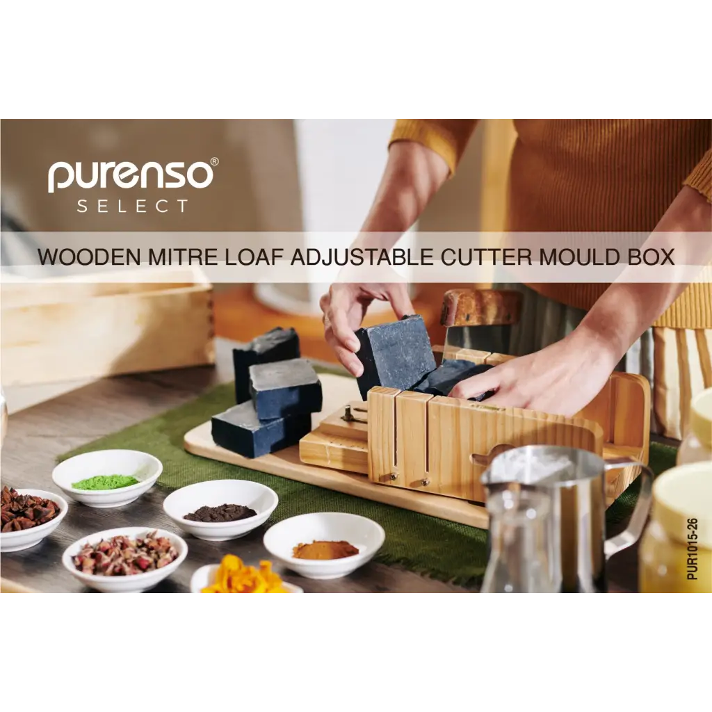 Wooden Mitre Loaf Adjustable Cutter Mould Box (PUR1015-26) - PurensoSelect